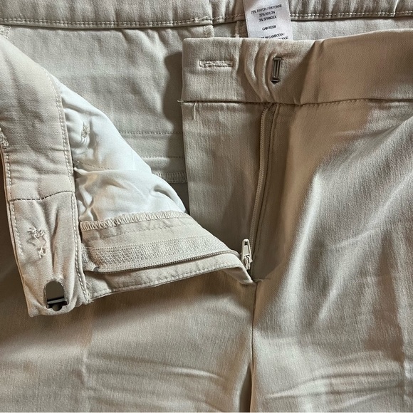 Cleo beige cream slim straight stretch pants women’s 6 minimalist office work - Picture 9 of 11